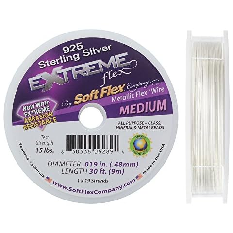 Soft Flex Extreme Sterling Silver Beading Wire Cover