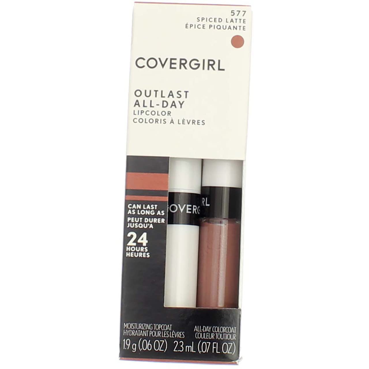 CoverGirl Outlast All Day Lipcolor, Spiced Latte [577] 1 ea (Pack of 8)