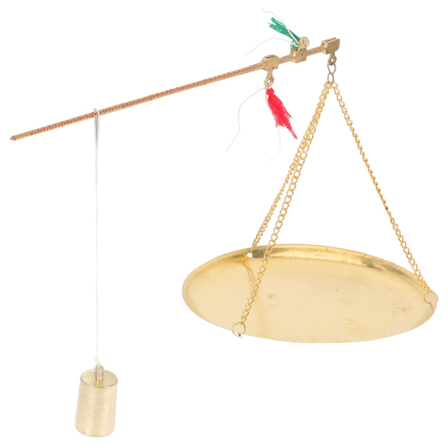 ABOOFAN Chinese Medicine Portable Scale Mini Copper Weighing Scale for Home Use Accurate Measurement for Herbs Teas and Jewelry Lightweight Design with Simple Structure