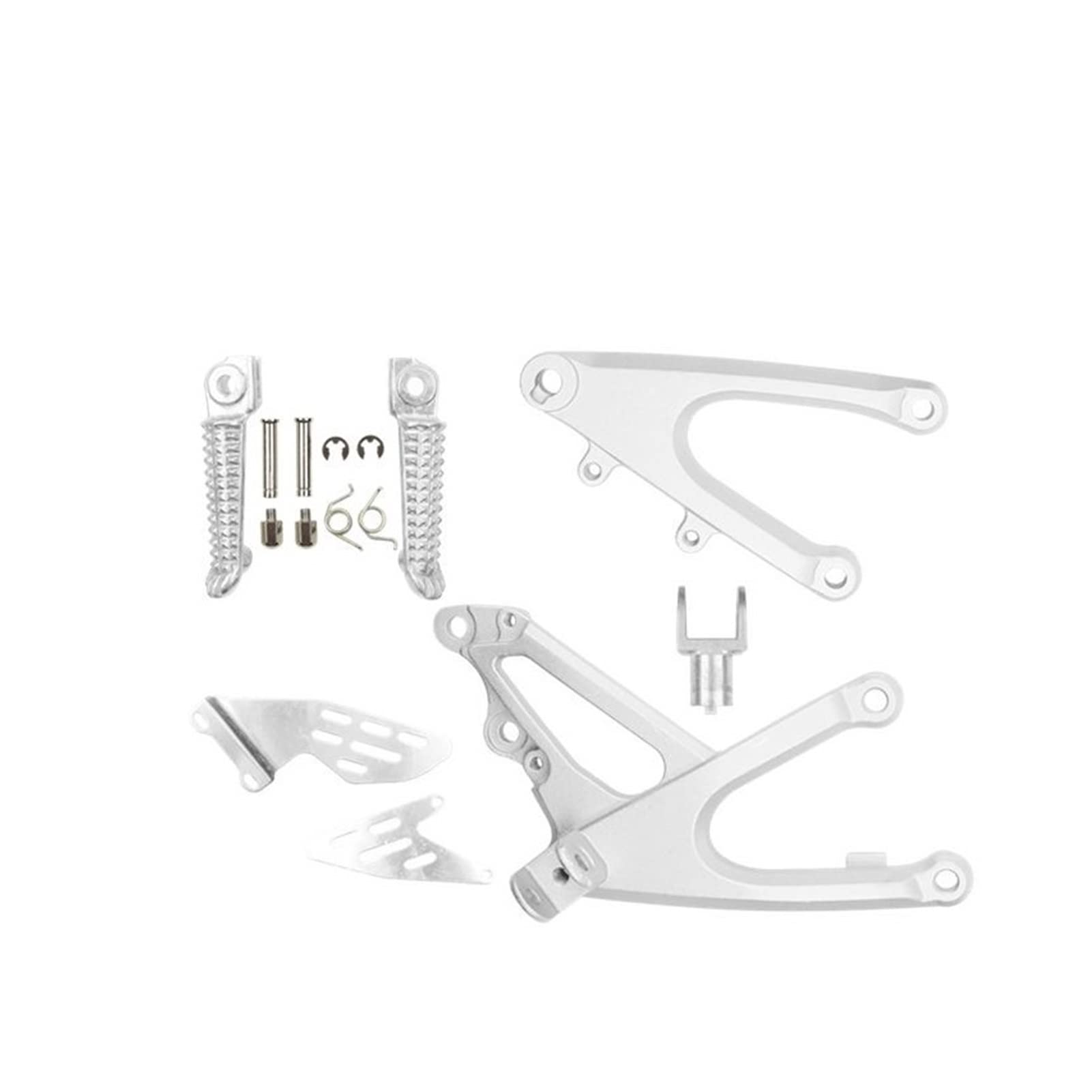 Für Yamaha YZF R1 2007-2008 Motorrad Vordere Fußrasten Fußrasten Fußstütze Pedale Halterung Fußstütze Ersatz-Upgrade-Zubehör (Farbe : Schwarz)