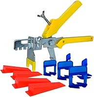 Vista 4 de Sistema de nivelación de azulejos de 1/16 pulgadas – 2000 piezas espaciadores de azulejos + esponja – Funciona con casi todas las cuñas