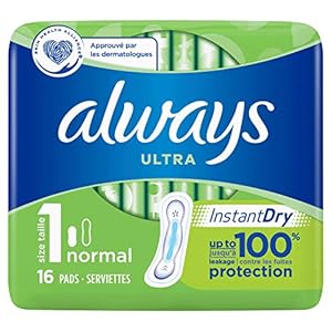 Always – Maandverband Ultra Normal – Maat 1 – 16 Stuks