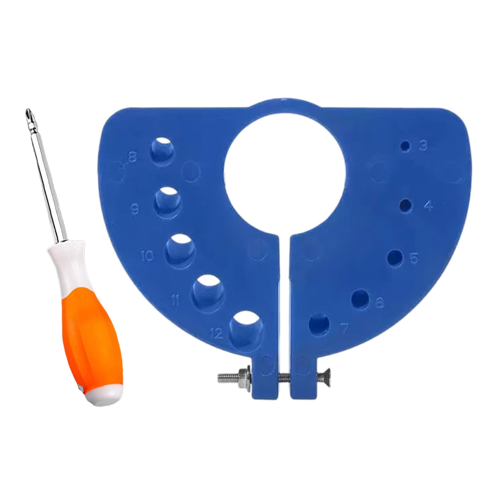 Newft Blue 3-12Mm Angles Grinder Drill Bit Sharpener Drill Bit Sharpener Angles Guide Sharpening Guide Tool Multipurpose Professional Woodworking Tool