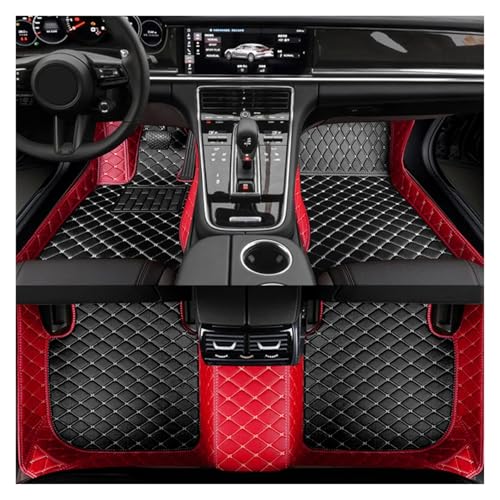 Tapis de sol voiture en cuir artificiel pour Toyota Highlander 2009-2014 7 places