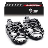 MZS Motorcycle Foot Pegs, Aluminum 360 Degree Adjustable MX Cruiser Footpegs Footrest Wide Rest Pedal Compatible with Dyna 93-17 | Fatboy 90-17 | Iron 883 09-17 | Sportster 00-17 | Street Bob 07-17