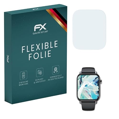 atFoliX Screen Protector compatible with Gard Pro Health Smartwatch 2 Plus Protector Film, ultra clear and flexible FX Screen Protection Film (3X) -  4053664139025