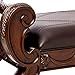 Signature Design by Ashley North Shore Ornate Faux Leather Upholstered Bedroom Bench, Dark Brown