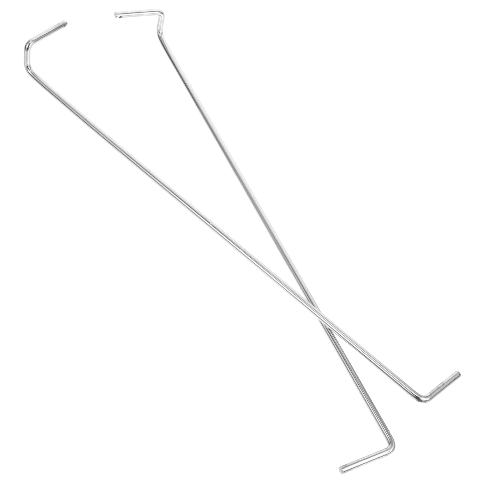 Cabilock 1 Pair of Iron Pegboard Hooks Electroplating Plate Hooks for Home Organization