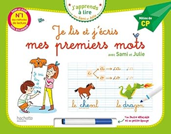 Paperback Je lis et j'écris mes premiers mots - Milieu de CP (Livre-ardoise) [French] Book