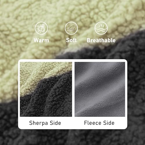 Image of cyeollo Sherpa Dog Coat Reversible Dog Jackets for Large Dogs, Khaki, 3XL | Warm Fleece Winter Sweater, Turtleneck Pet Vest, Adjustable Fit, Easy On & Off, Leash Hole for Cold Weather Outdoor Walks