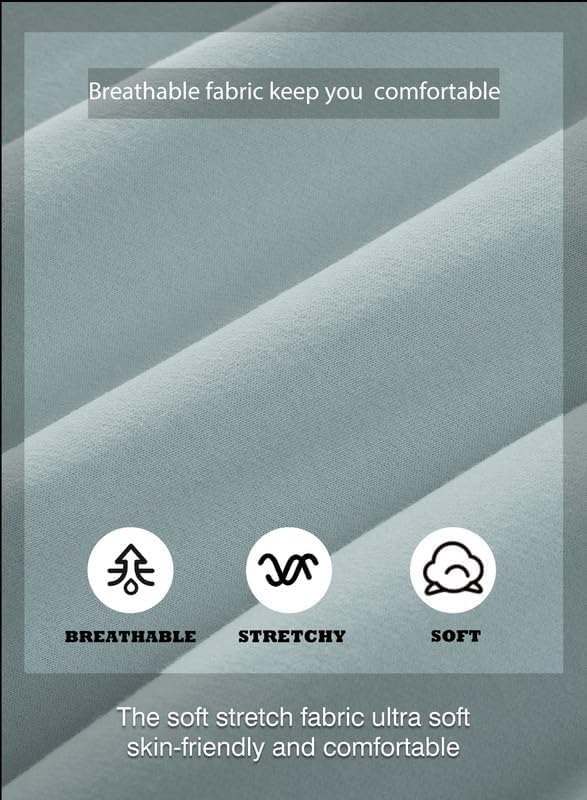 Vista 6 de SHEWIN Sudadera de gran tamaño para mujer, casual, con botones, cuello en V, con bolsillo