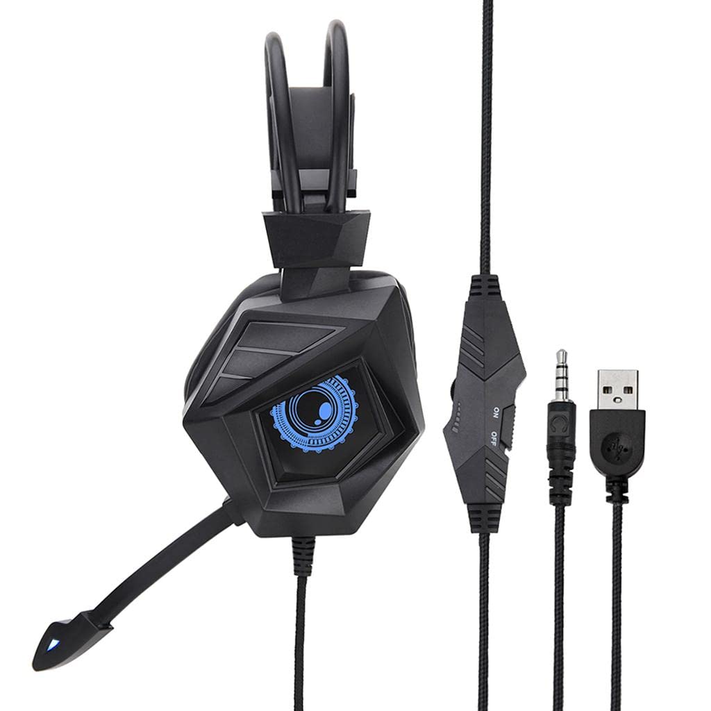 FASHIONMYDAY® Wired Gaming Headset Breathing Lamp 3.5mm for E-Sports Laptops Colorful Lamp | Computers/Tablets & Networking | Laptop & Desktop Accessories | Headsets-image-42