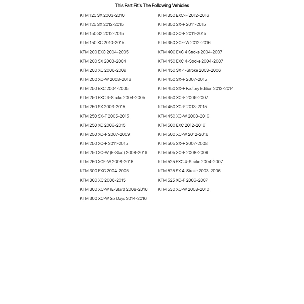 Bolt Full Plastics Fastener Kit for KTM 500 EXC 2012-2016