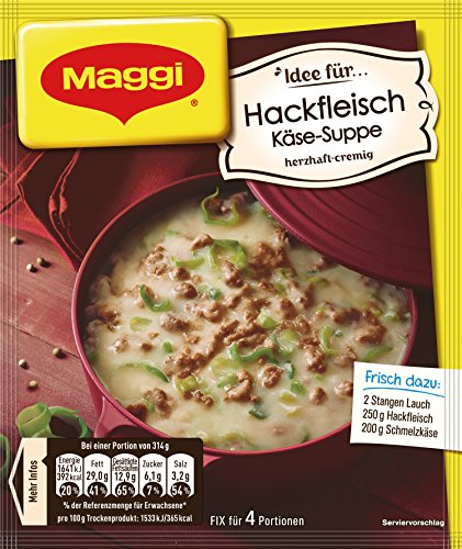 Maggi Fix und Frisch für Hackfleisch Käse-Suppe, 46g Maggi Fix und Frisch für Hackfleisch Käse-Suppe, 46g