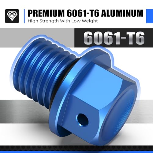 Image of NICECNC Blue M12 x P1.5 Magnetic Drain Plug Compatible with Husqvarna TC /TE /FC /FE /TX /FX 125-501 2014-2023 Compatible with FREERIDE250F 2018 FREERIDE250R 2014-2017 See Fitment