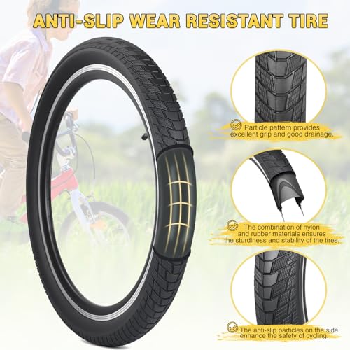 ZUKKA 20/24/26/27.5 x 2.4 Inch Bike Tire Folding Replacement