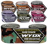 WYOX Boxing Hand Wraps Inner Gloves, Elasticated Thumb Loop Bandages Mexican Style Under Mitts Wrist Wrap Protection Muay Thai MMA Kickboxing Martial Arts Punching Bag Training Men Women