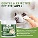 Dog eye wipes (100 Count*2Pack） for Dogs & Cats -Fragrance-Free, Vet-Tested Formula for Sensitive Skin | Tear Stain Remover & Gentle Bath Alternative | Hypoallergenic & Enriched with Oatmeal