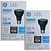 GE LED 7 Watt (70 Watt Equivalent) Indoor Floodlight Bulbs, PAR20 35 Degree Beam, Medium Screw (E26) Base, 500 Lumens, 22.8 Year Life, Black (2 Pack)