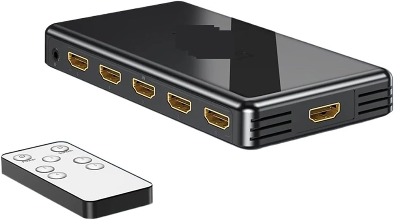 4K 60Hz スイッチ 5x1 3x1 ビデオ スイッチャー 5/3 入力 1 出力、IR リモーター付き 、高速かつ安定した伝送