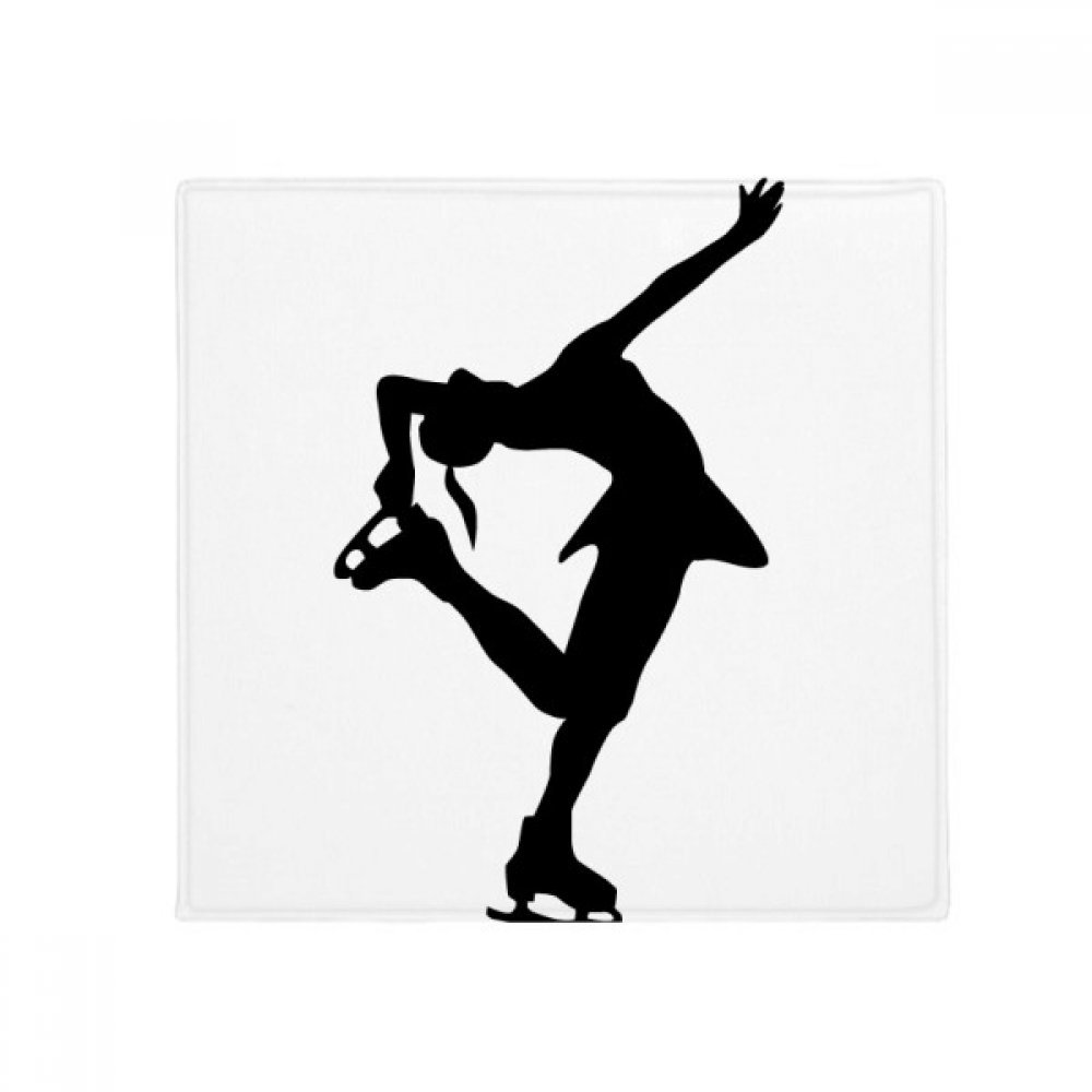 Tapis de sol cadeau patinage danseuse 80x80cm idéal pour passionnés de sport