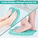 BESKAR XL Large Foot Scrubber Mat for Use in Shower - Shower Foot Cleaner to Eliminate Calluses Dead Skin, Foot Massager Mat for Men & Women to Soothe Achy Feet, Non Slip Suction Cups