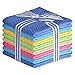 Elaine Karen 100% Cotton WASHCLOTHS, 10pc Set, Colors may Vary