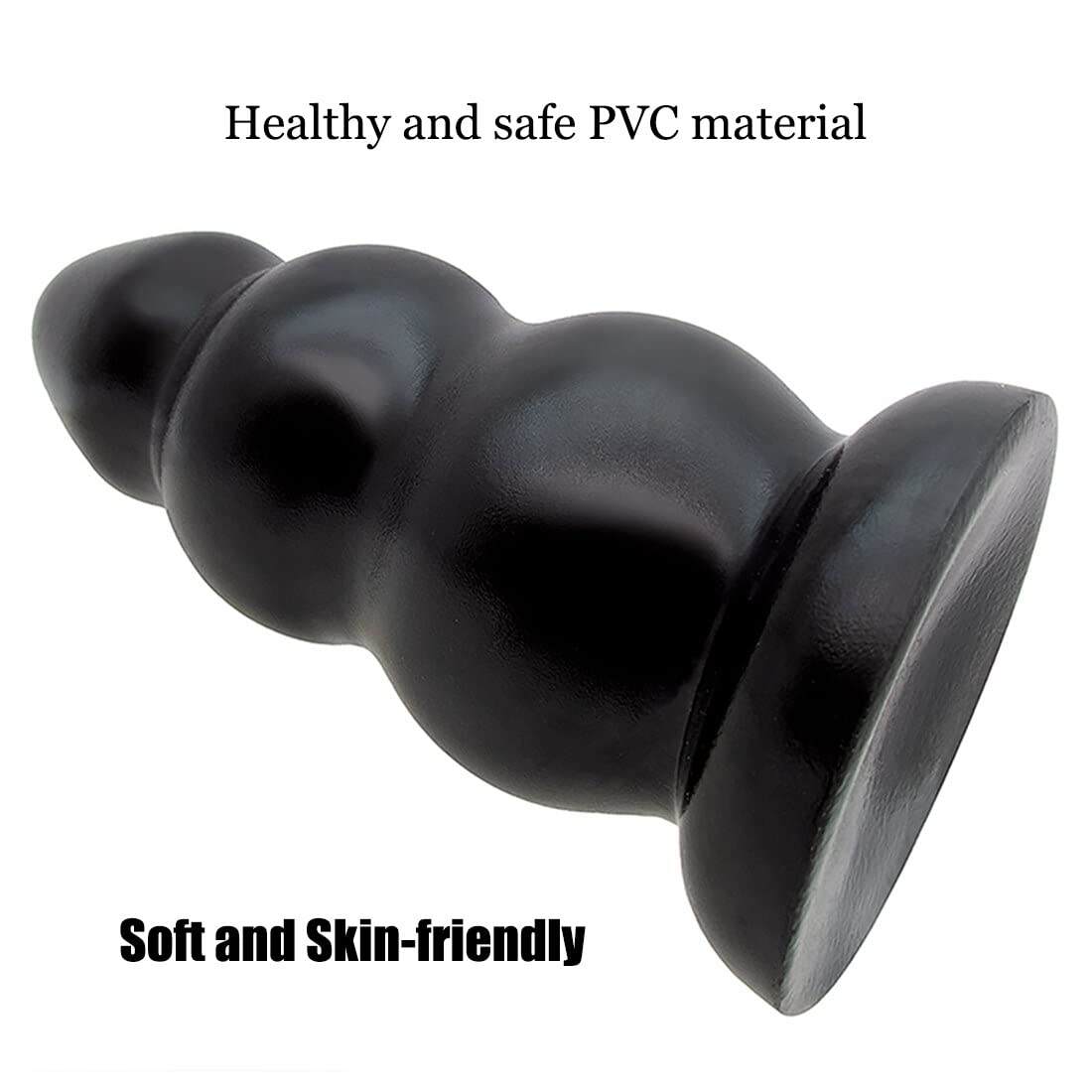 Plug anale anale Stimolare l'ano enorme plug anale Sex Toys Giocattolo anale morbido oversize Anal (dilatatore anale nero)