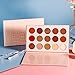 DE'LANCI New Nude Eyeshadow Palette Matte Shimmer 15 Colors Highly Pigmented Blush Nudes Warm Natural Bronze Pink Neutral Cosmetic Eye Shadows