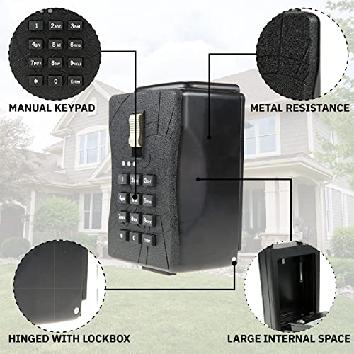 Nu-Set Eyecon Wifi-Enabled Smart Lock Box Key Sharing For Home, Commercial Use, Real Estate, Or Vacation Rental - Manage Access Remotely, Exclusive Feature Blockchain Secure Photo Key, 7080-3 #TOP3