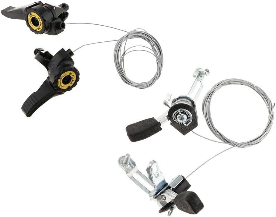 B Baosity 2 Pairs Bike Bicycle Thumb er Levers Replacement 3 x 5/6/7 Speeds