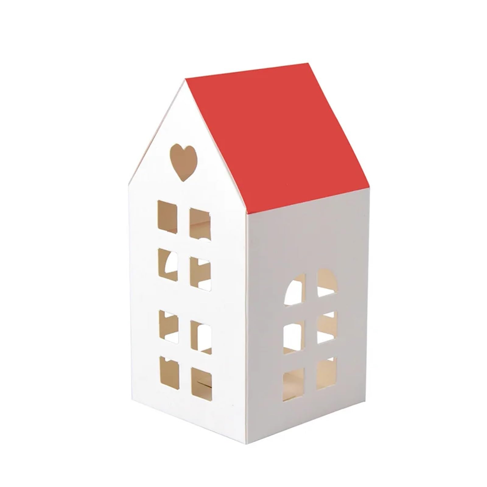Scatola per Dolci 10/30/50 Pezzi di Piccole scatole Caramelle Colorate for la Cottura, for Feste, e Bambini, in Carta(Red Roof Room(High),Color 1_50PCS)