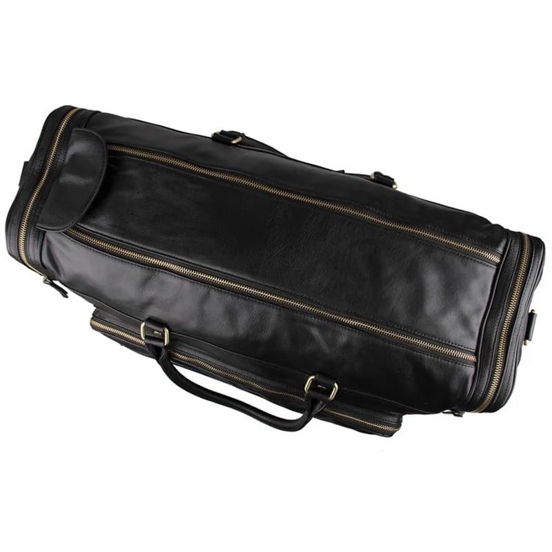 Men Leather Briefcase Business Leather Mens Travel Bag Waterproof Leather Overnight Bag Men Weekend Bags4