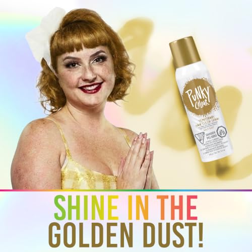 Spray Tinte Temporal Punky Gold Dust 3.5 oz miniatura 3