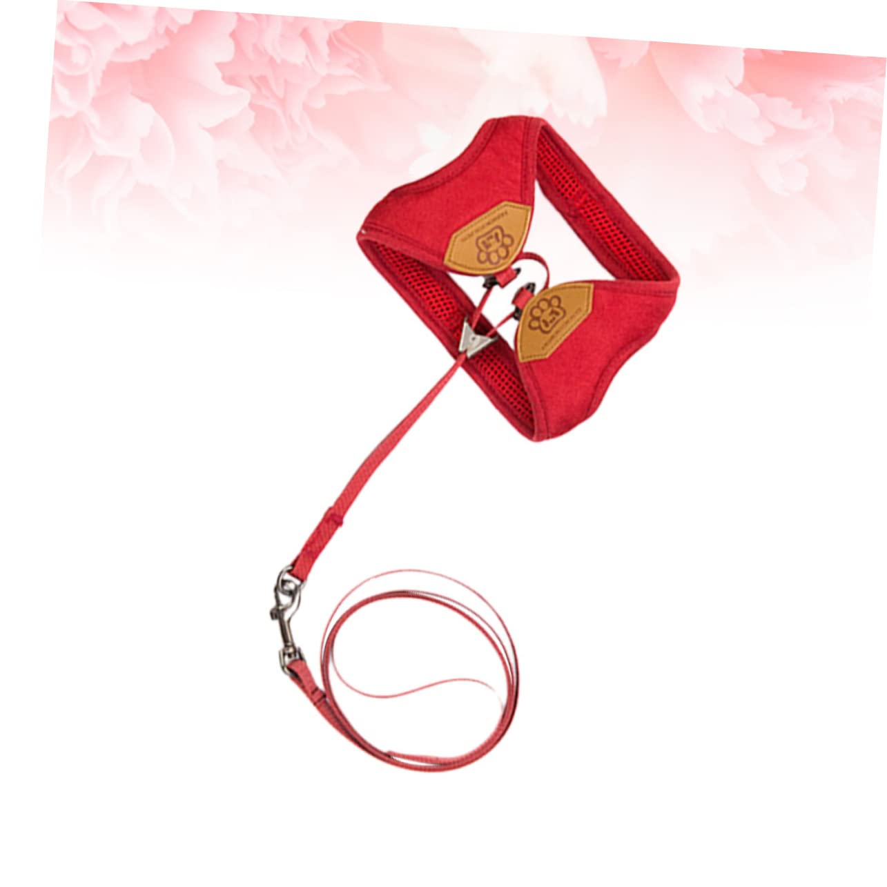 FOMIYES 3 Piezas De Cuerda De Tracción para Gatos Y Perros Color Rojo Oscuro Ajustable.