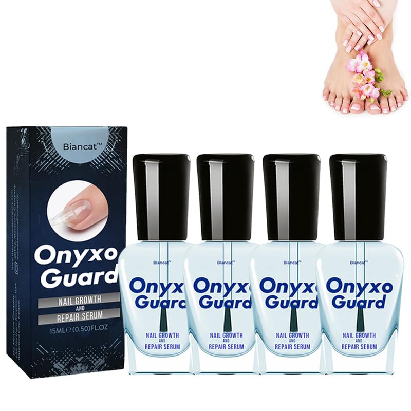 OnyxoGuard Nail Growth and Repair Serum, Advanced Nail Growth Serum, Nail Growth and Strengthener - Revitalize And Strengthen Your Nails 0.5 fl.oz (1 Bottle)