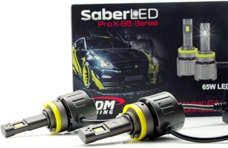 DDM Tuning Sable - Kit LED ProX de 65 W, 14000 LM, 3000 K, par--FBA (H8  H9  H11)