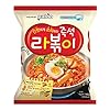 Paldo Fun & Yum Rabokki Ramen، نودلز مقلية بدون حساء مع صلصة توابل حلوة وحارة، طعم Tteokbokki، أفضل راميون كوري على الطراز الشرقي، طعام K بدون مرق، 145 جم x 4 عبوات