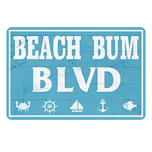 Beach Bum Blvd ���^�� �u���L�Ŕ� ���B���e�[�W �f�p�Ȍ� �r�[�` �n�E�X �R�e�[�W �L���r�� ���A �Ǒ��� �r�[�`�T�C�� �j�� ���� ���̎q �j�̎q 8x5.5�C���` �v���[�N �u���L�Ŕ�
