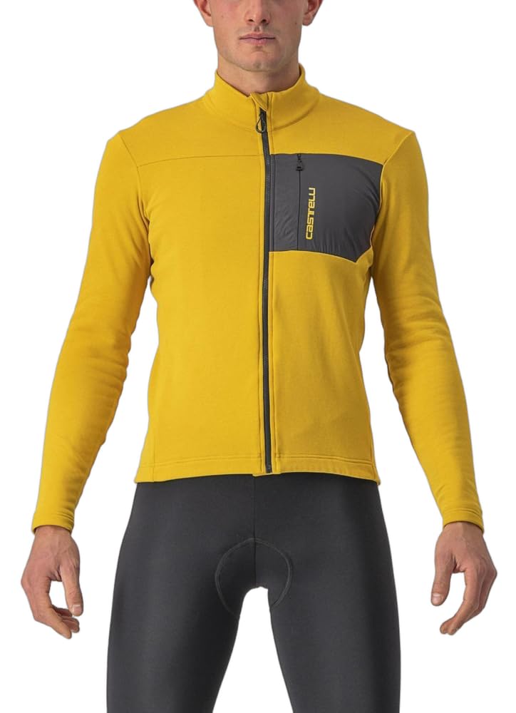 CASTELLI 4522505-​755 Unltd Trail Jersey Maglia Lunga Uomo Goldenrod/​Dark Gray Taglia XL