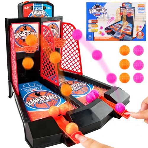 Mini Tabletop Basketball Game Desktop Basketball Games Basketballs Shooting Games Toy Basketballs Arcade Game Table for Adults Kids Office Stress Relief Birthday Gifts