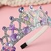 2 Pièces Diadème Princesse Couronne de Écailles de Poisson Perle Coquille Diadèmes Thème de Sirène Couronne Fille Tiara pour Soirées à Thème Jeux de Rôle Accessoires Photo #3
