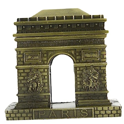 POPETPOP Modèle Arc de Triomphe Rétro en Métal Petit Format Décoration Intérieure Bureau Artisanat Unique Déco Vintage Maison et Bureau Ensemble...