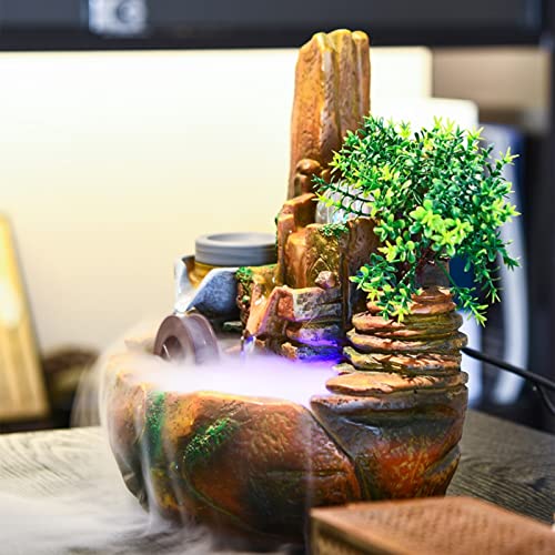 Fontaine d'intérieur pour salon déco de table avec cascade