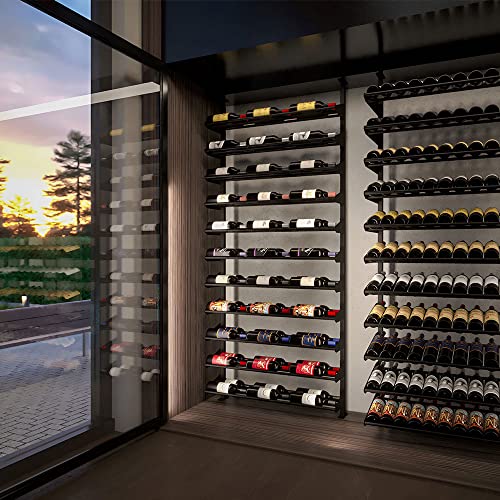 Soporte modular horizontal para 99 botellas, negro miniatura 6