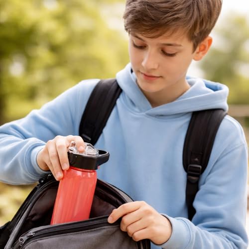 Image of SKi Homeware Impact Sipper Water Bottle, for School, Sports, Trek, Travel | Teens and Kids of all age groups | Leakproof, Light Weight, Pop-up Sipper with Handle, 750 ML, Spiderman
