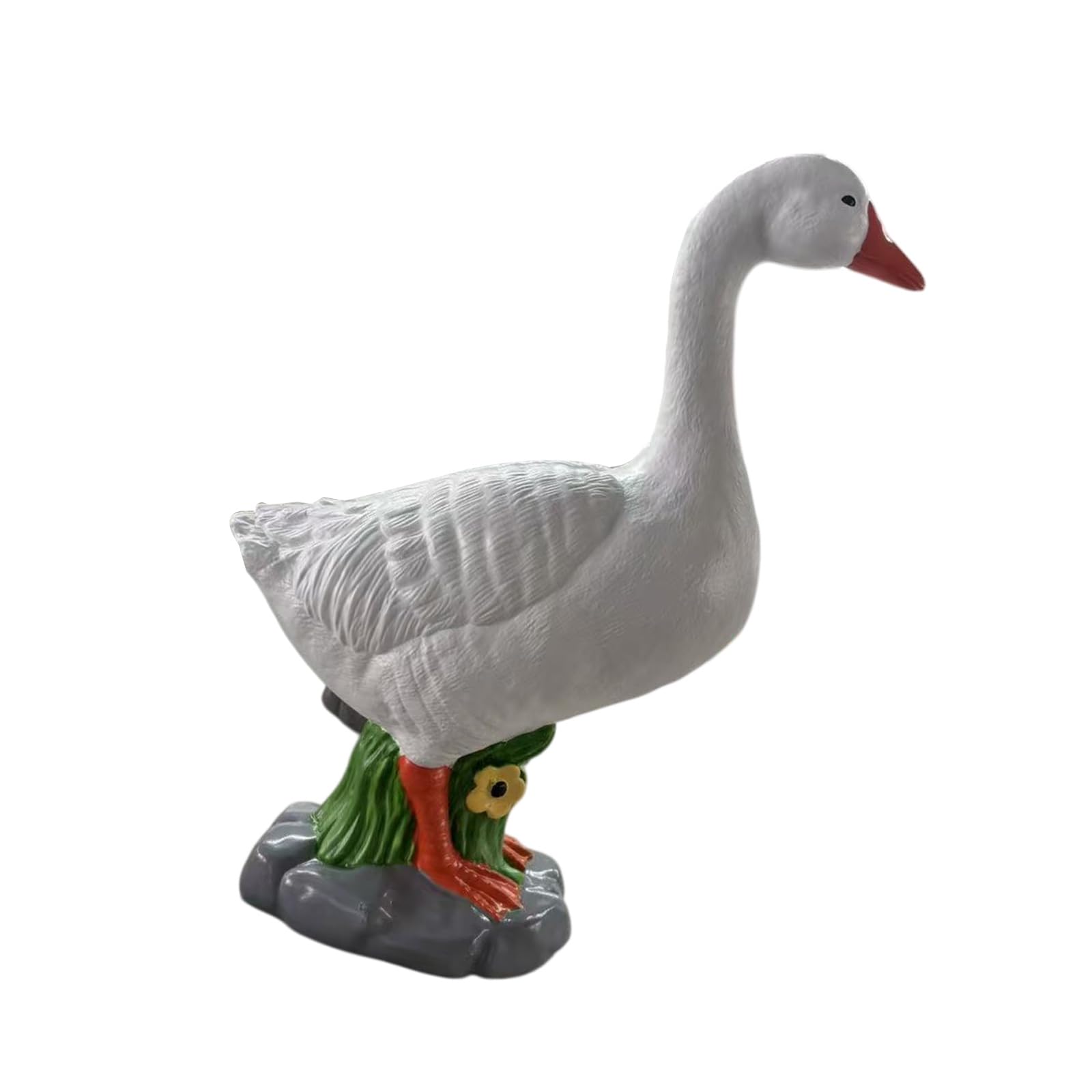 ljhnba Creative Resin Geese Figurine Decors Funny Geese Sculpture Statue Animal Collectible Figurines Sculpture Resin Figurine Collectible