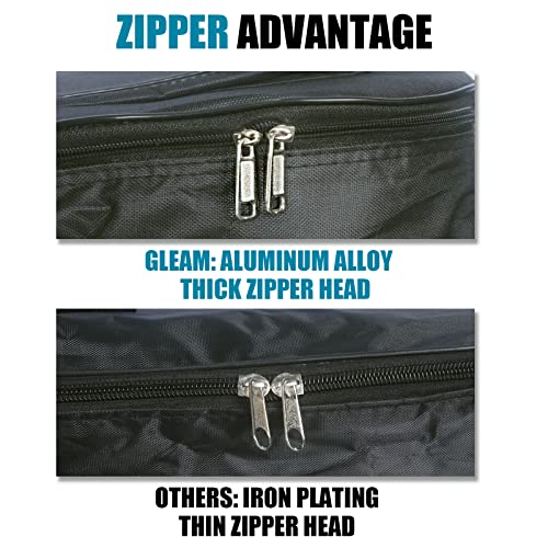 GLEAM Bolsa Gig Bag para guitarra – Enchimento de esponja de 0,75 cm, ajuste acústico, impermeável,