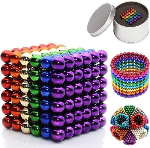 マグネットボール 立体パズル 5mm 216個セット マグネットボール 立体パズルセット 多色 マジックボール パズルセット 磁石立体パズル 大人 ストレス解消 減圧 暇つぶし DIY 創造性 自由自在に変形 クリスマスプレゼント ギフト 専用カットカード