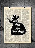 Alice In Wonderland Queen - All Ways Are My Ways - Alice In Wonderland Art - Vintage Art - Authentic...